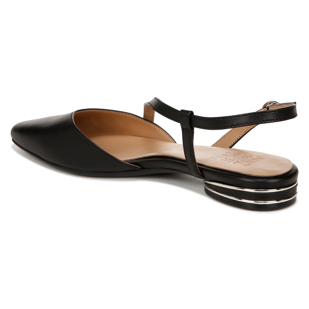 Naturalizer Hawaii Slingback Flat - Black Leather Naturalizer Hawaii Slingback Flat - Black Leather