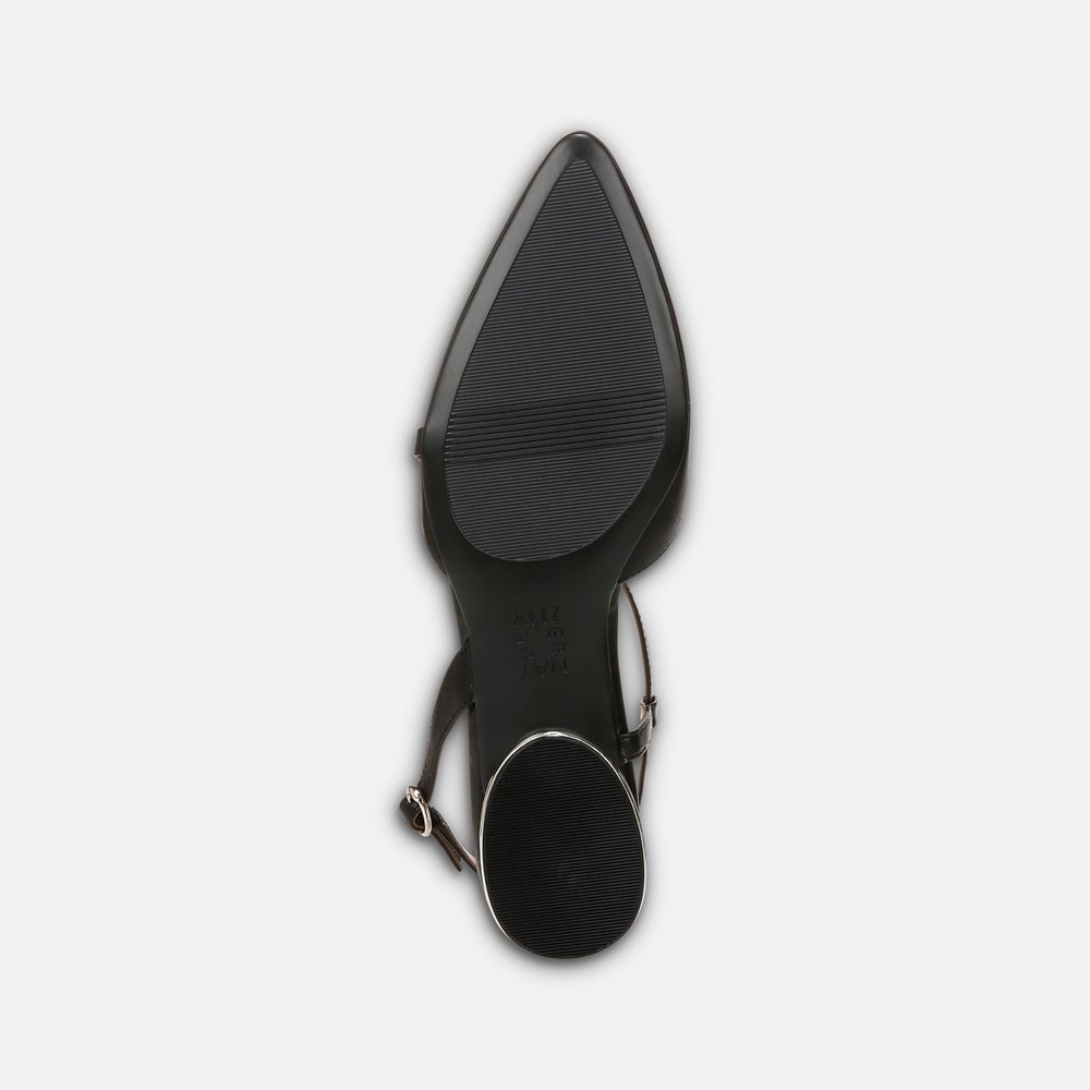 Naturalizer Hawaii Slingback Flat - Black Leather Naturalizer Hawaii Slingback Flat - Black Leather