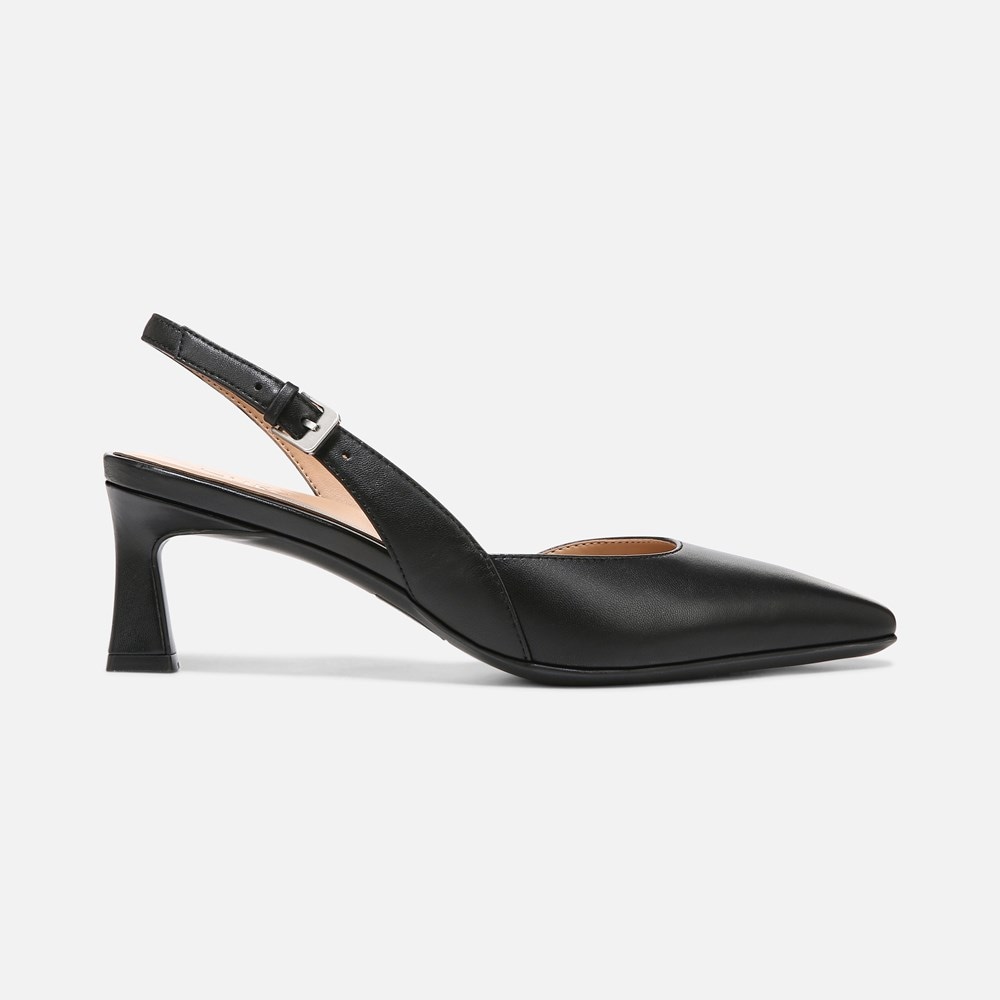 Naturalizer Dalary Slingback Pump - Black Leather Naturalizer Dalary Slingback Pump - Black Leather