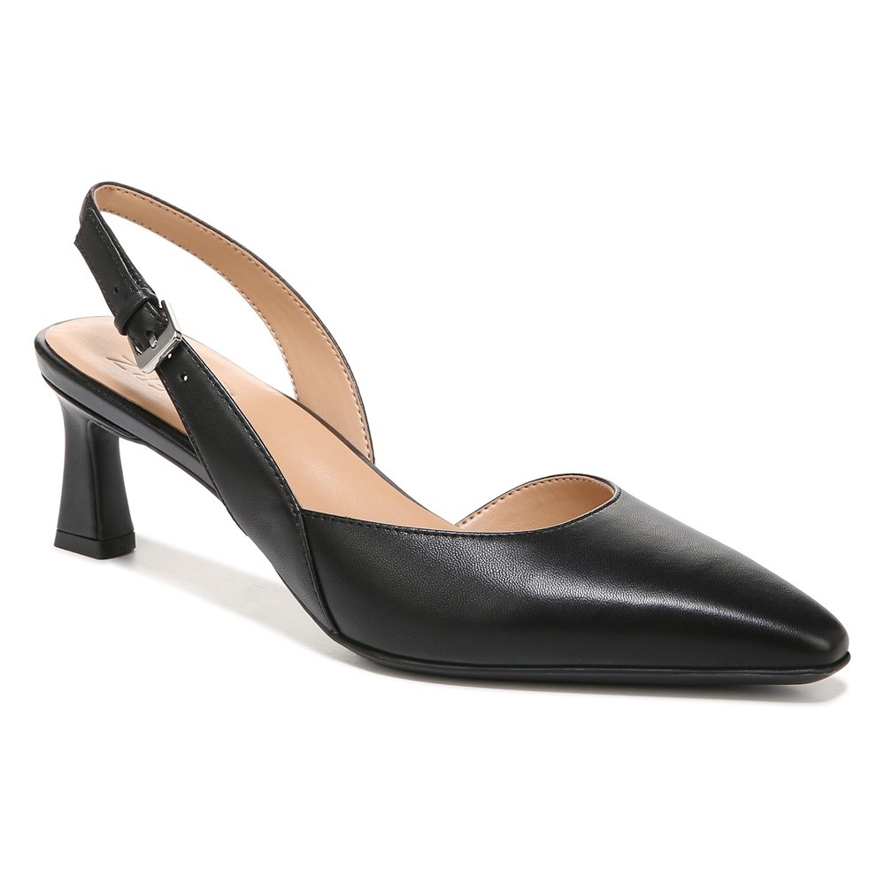Naturalizer Dalary Slingback Pump - Black Leather Naturalizer Dalary Slingback Pump - Black Leather
