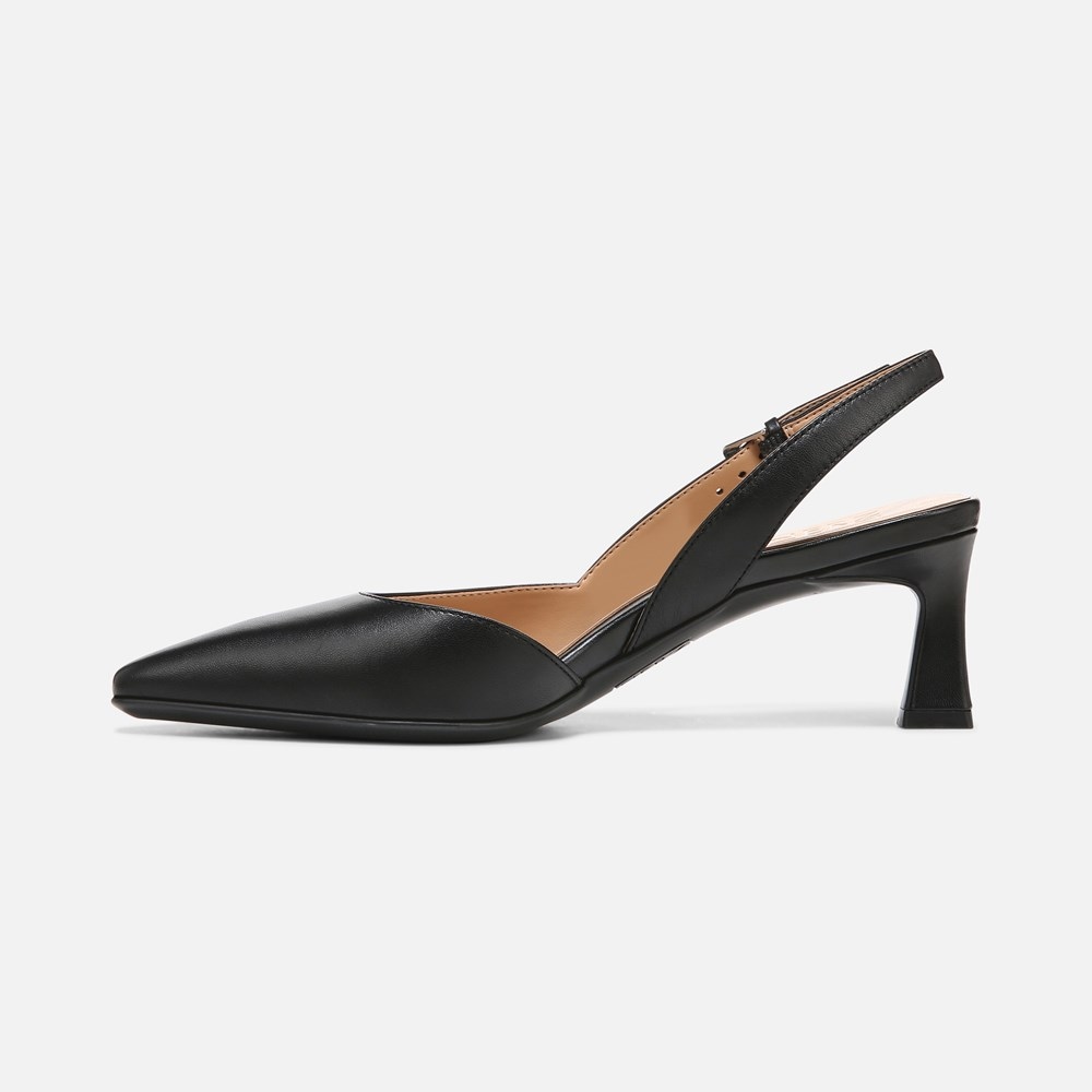 Naturalizer Dalary Slingback Pump - Black Leather Naturalizer Dalary Slingback Pump - Black Leather