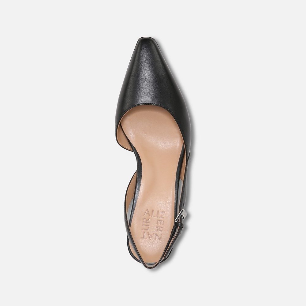 Naturalizer Dalary Slingback Pump - Black Leather Naturalizer Dalary Slingback Pump - Black Leather