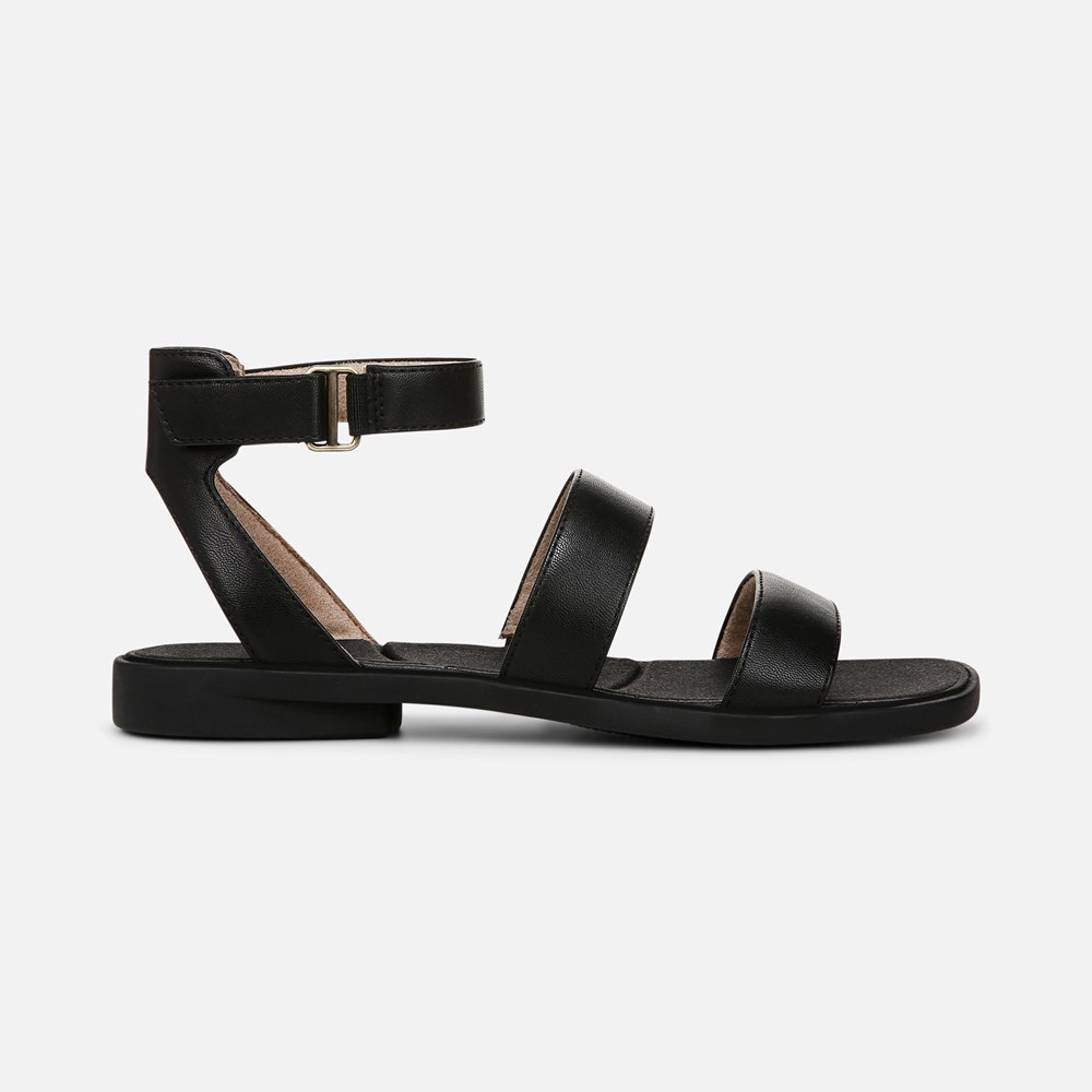 Naturalizer SOUL Fiesta Strappy Sandal - Black Faux Leather Naturalizer SOUL Fiesta Strappy Sandal - Black Faux Leather