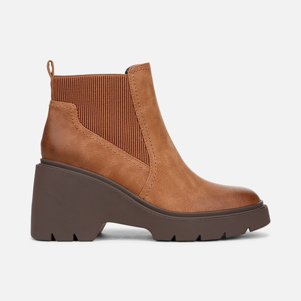Naturalizer Soul Cora Ankle Boot - English Tea Faux Leather Naturalizer Soul Cora Ankle Boot - English Tea Faux Leather