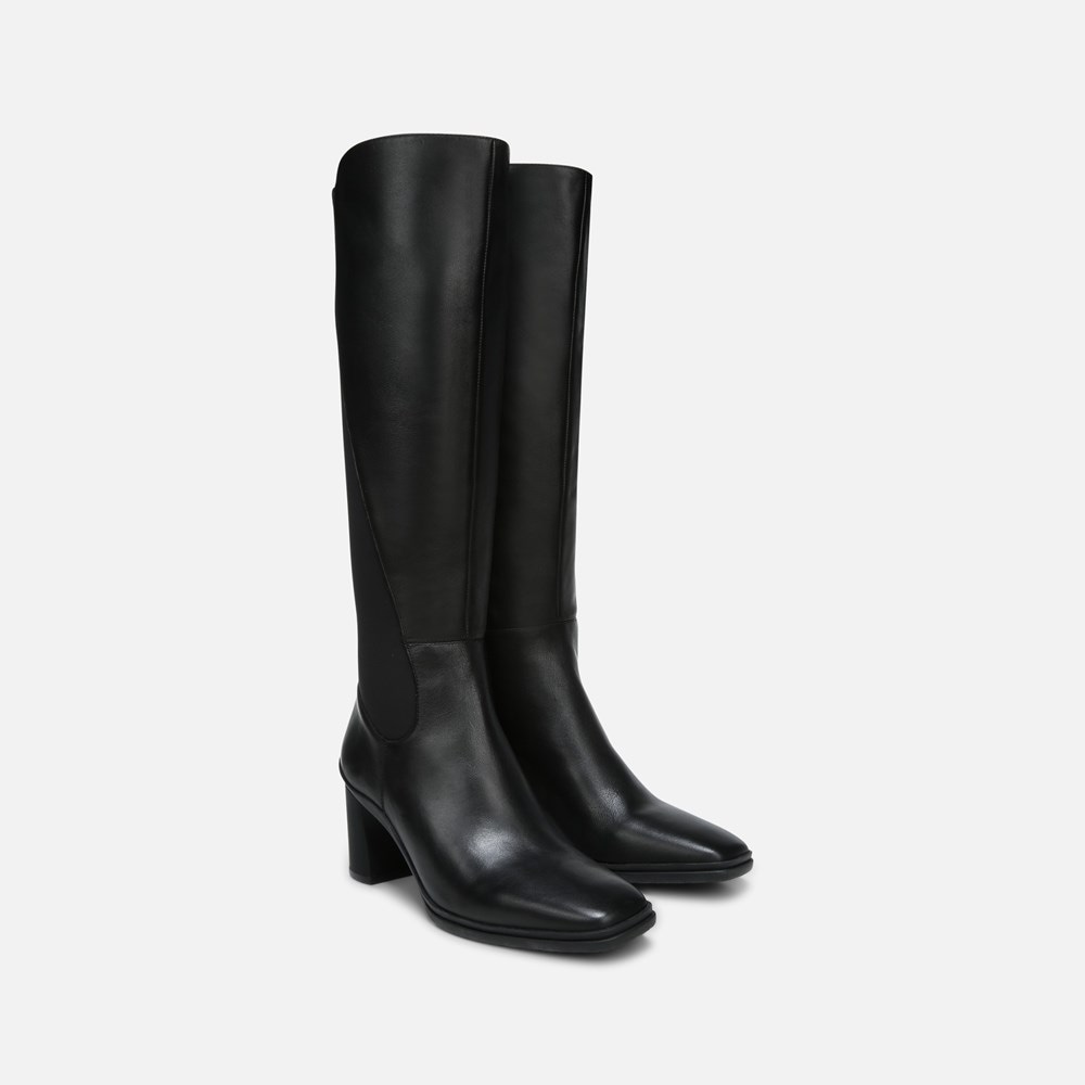 Naturalizer Axel Weatherproof Knee High Boot - Black Leather/Fabric