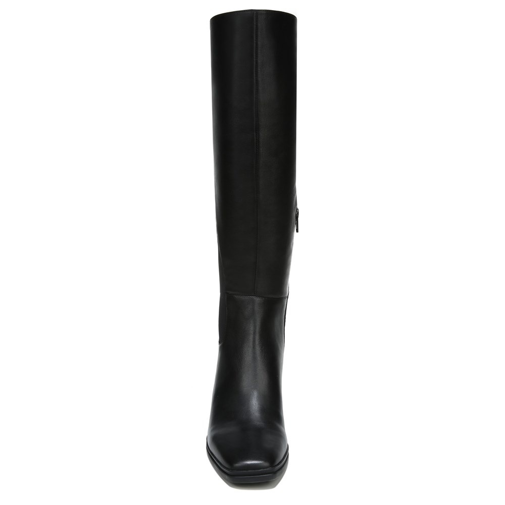 Naturalizer Axel Weatherproof Knee High Boot - Black Leather/Fabric Naturalizer Axel Weatherproof Knee High Boot - Black Leather/Fabric