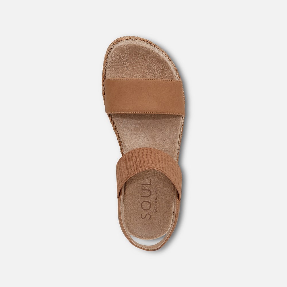 Naturalizer SOUL Diana Strappy Sandal - Cookie Dough Faux Leather Naturalizer SOUL Diana Strappy Sandal - Cookie Dough Faux Leather