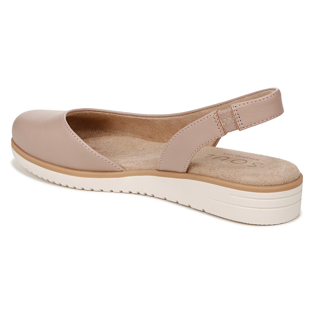 Naturalizer SOUL Idea d\'Orsay Flat - Blush Faux Leather Naturalizer SOUL Idea d\'Orsay Flat - Blush Faux Leather