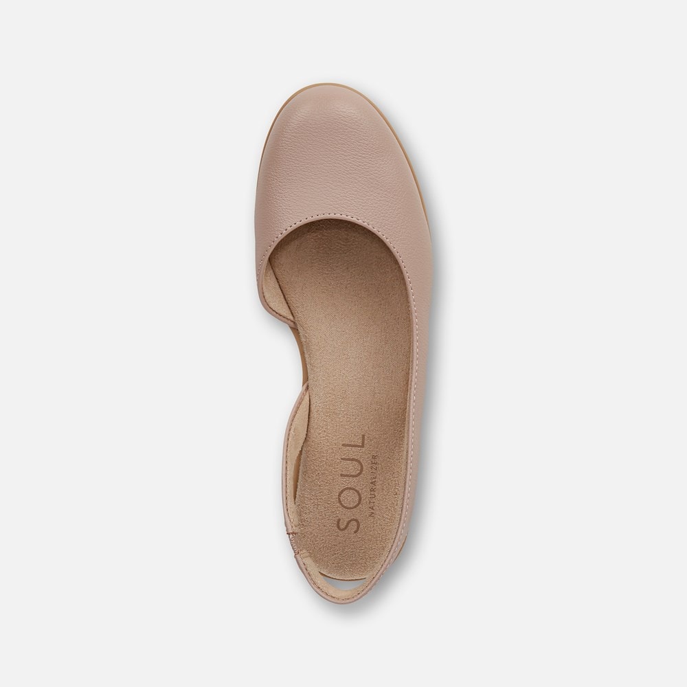 Naturalizer SOUL Idea d\'Orsay Flat - Blush Faux Leather Naturalizer SOUL Idea d\'Orsay Flat - Blush Faux Leather