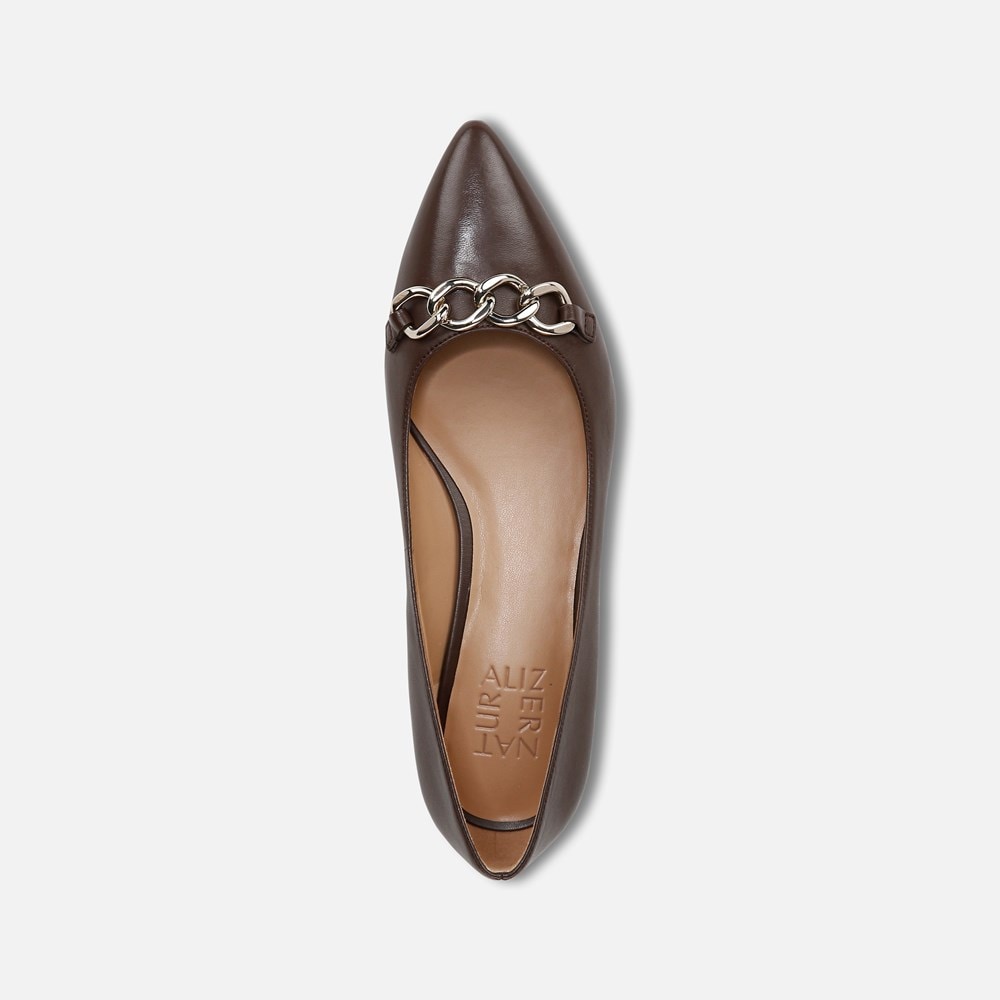 Naturalizer Becca Flat - Chocolate Bar Leather Naturalizer Becca Flat - Chocolate Bar Leather