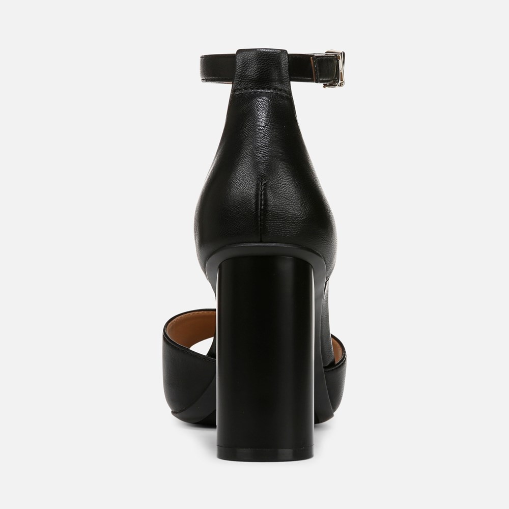 Naturalizer Malia Dress Sandal - Black Faux Leather