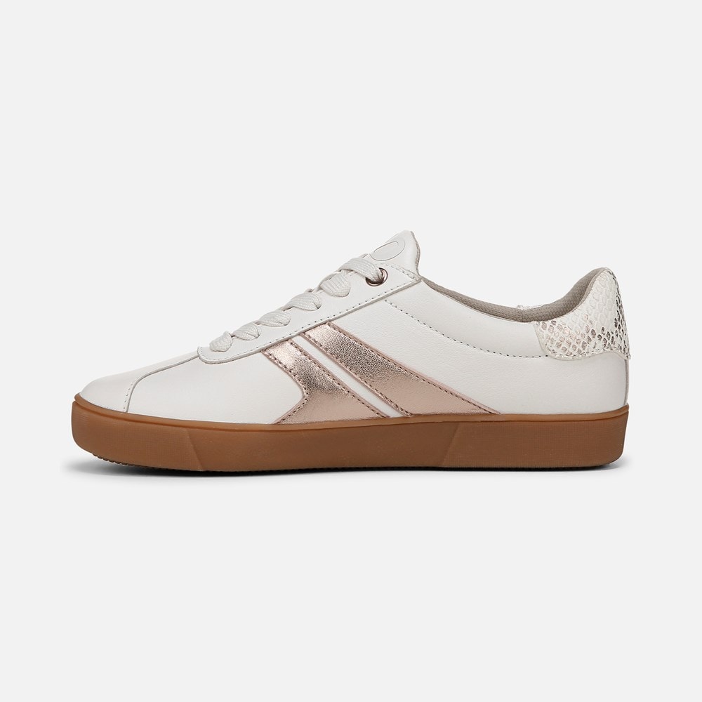 Naturalizer Medina Lace Up Sneaker - Warm White / Rose Gold Leather Naturalizer Medina Lace Up Sneaker - Warm White / Rose Gold Leather