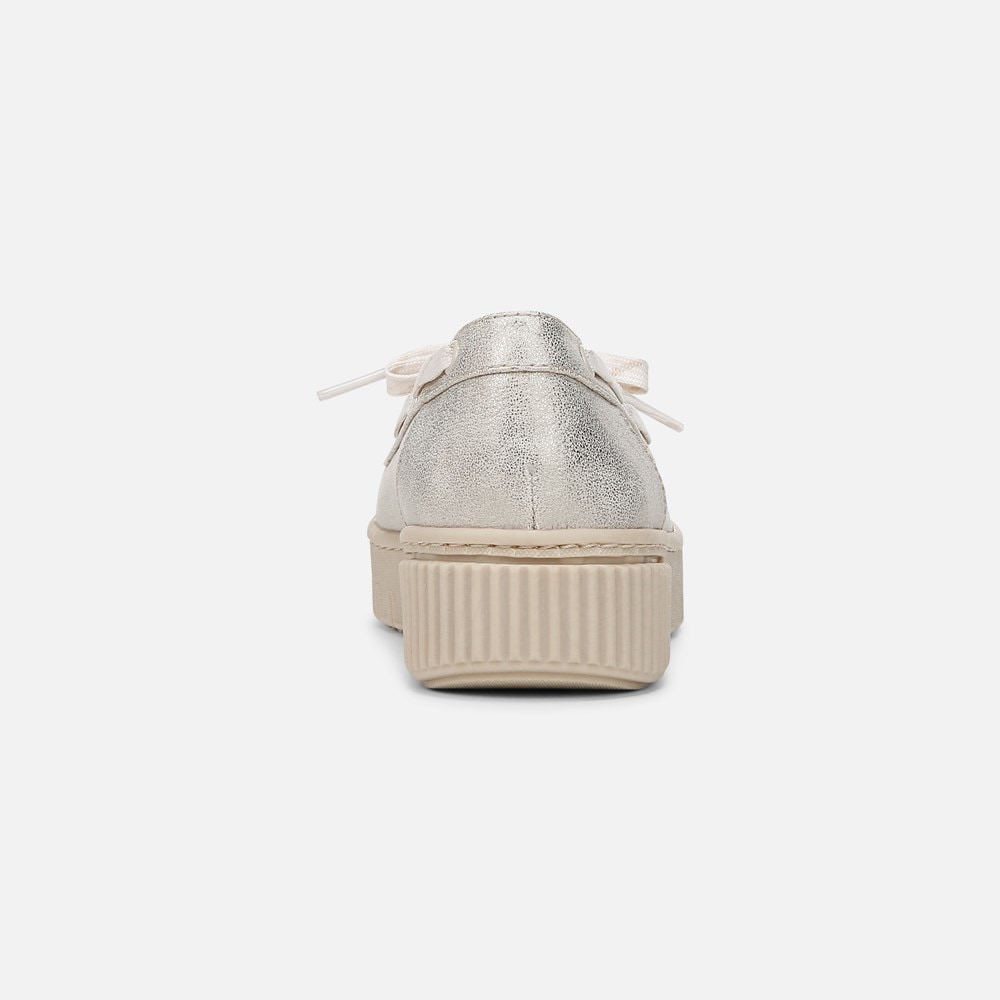 Naturalizer SOUL Tia Boat Shoe - Light Gold Metallic Faux Leather Naturalizer SOUL Tia Boat Shoe - Light Gold Metallic Faux Leather