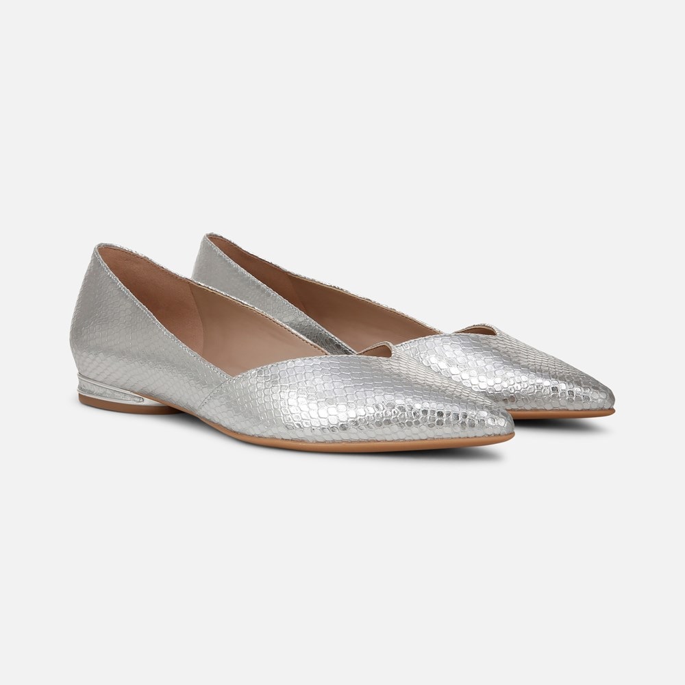 Naturalizer Havana Flat - Silver Snake Print Leather