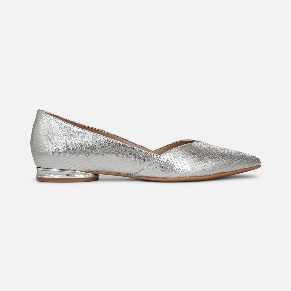 Naturalizer Havana Flat - Silver Snake Print Leather Naturalizer Havana Flat - Silver Snake Print Leather