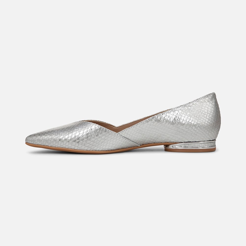 Naturalizer Havana Flat - Silver Snake Print Leather Naturalizer Havana Flat - Silver Snake Print Leather