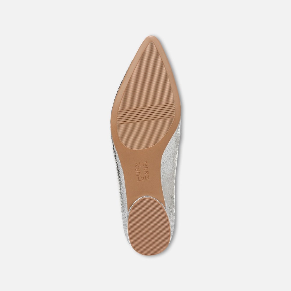 Naturalizer Havana Flat - Silver Snake Print Leather Naturalizer Havana Flat - Silver Snake Print Leather