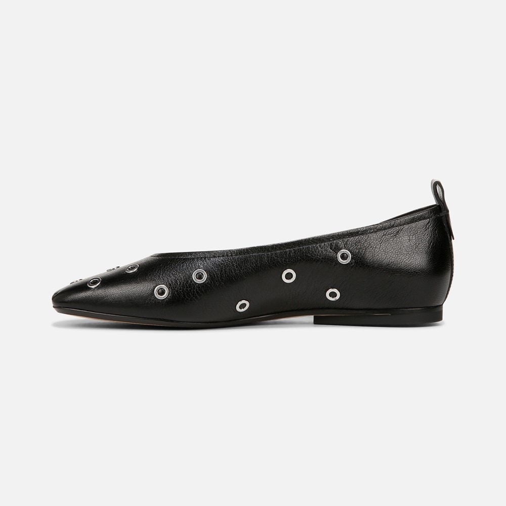 Naturalizer 27 Edit Carla Flat - Black Leather Stud Naturalizer 27 Edit Carla Flat - Black Leather Stud
