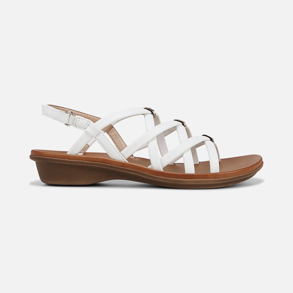 Naturalizer SOUL Sierra Strappy Sandal - White Smooth
