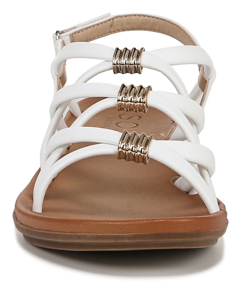 Naturalizer SOUL Sierra Strappy Sandal - White Smooth