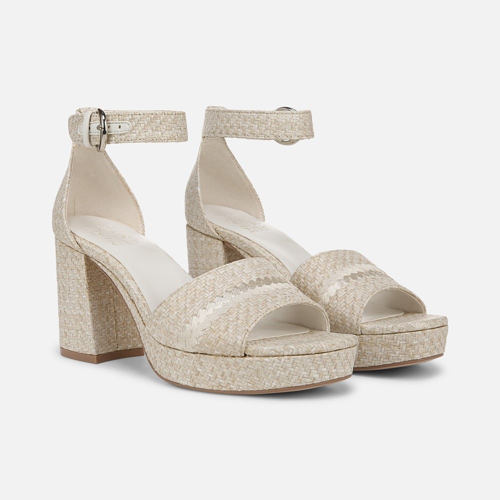 Naturalizer Pearlyn Dress Sandal - Eggshell Beige Raffia Naturalizer Pearlyn Dress Sandal - Eggshell Beige Raffia