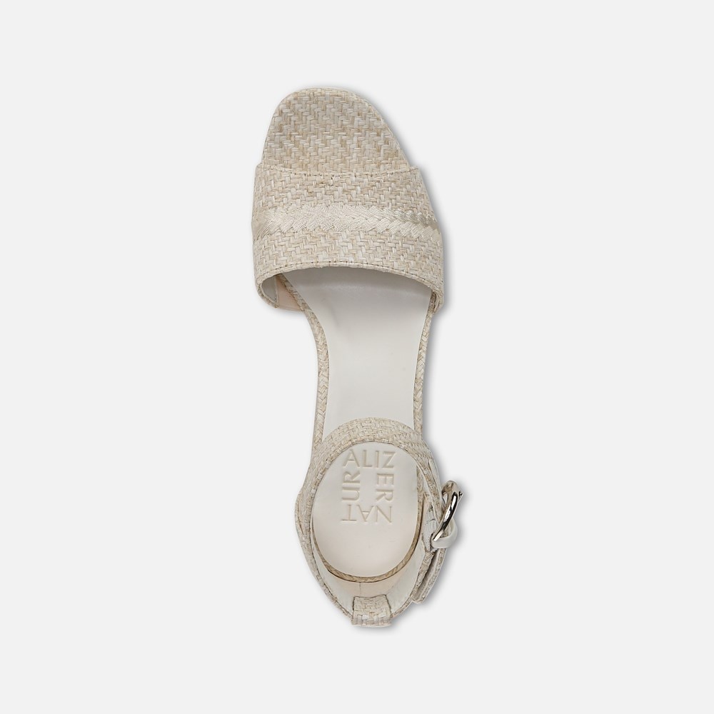Naturalizer Pearlyn Dress Sandal - Eggshell Beige Raffia Naturalizer Pearlyn Dress Sandal - Eggshell Beige Raffia