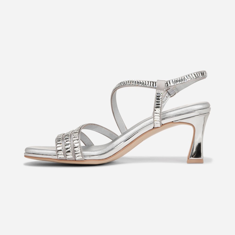 Naturalizer Galaxy 2 Strappy Sandal - Silver Fabric Naturalizer Galaxy 2 Strappy Sandal - Silver Fabric