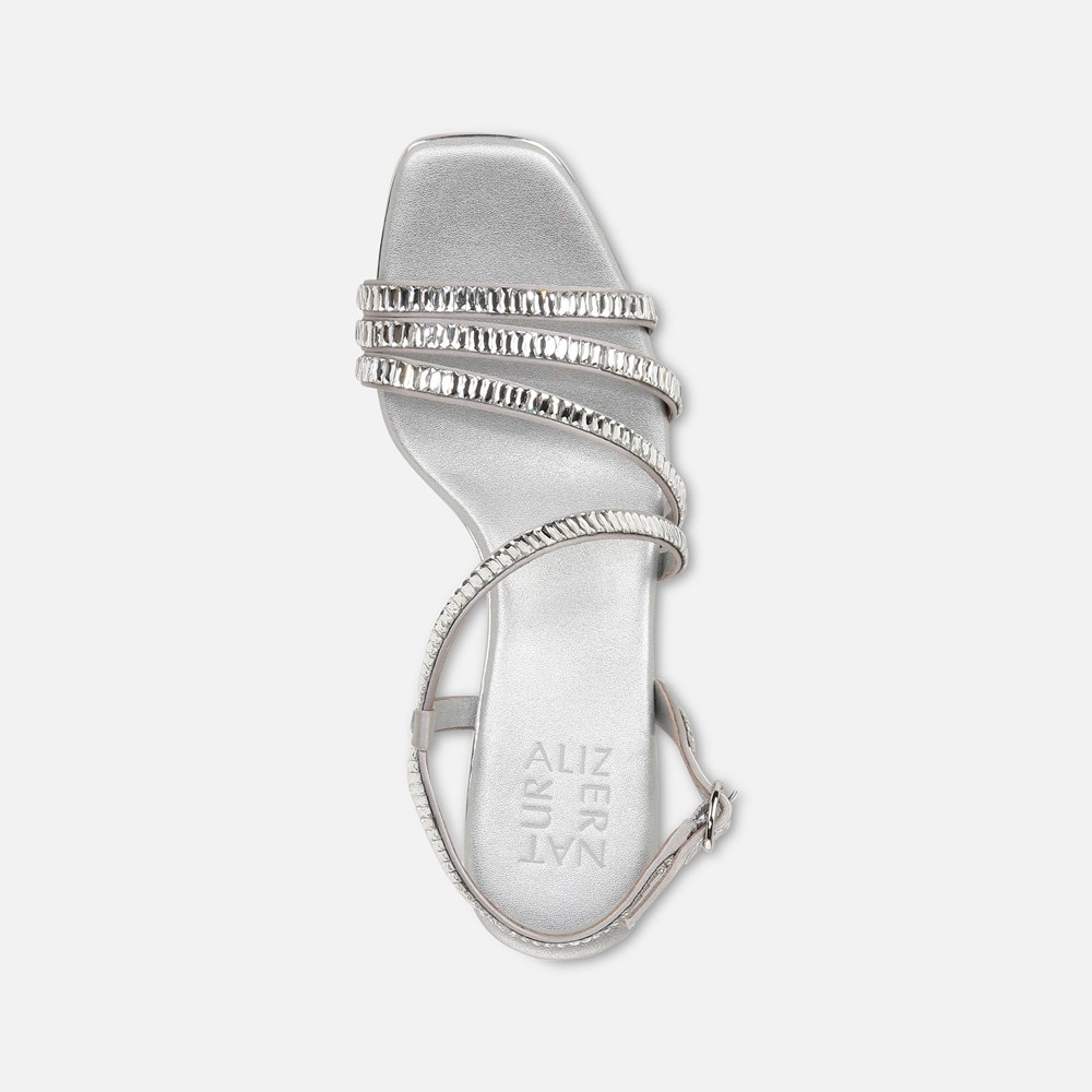 Naturalizer Galaxy 2 Strappy Sandal - Silver Fabric Naturalizer Galaxy 2 Strappy Sandal - Silver Fabric