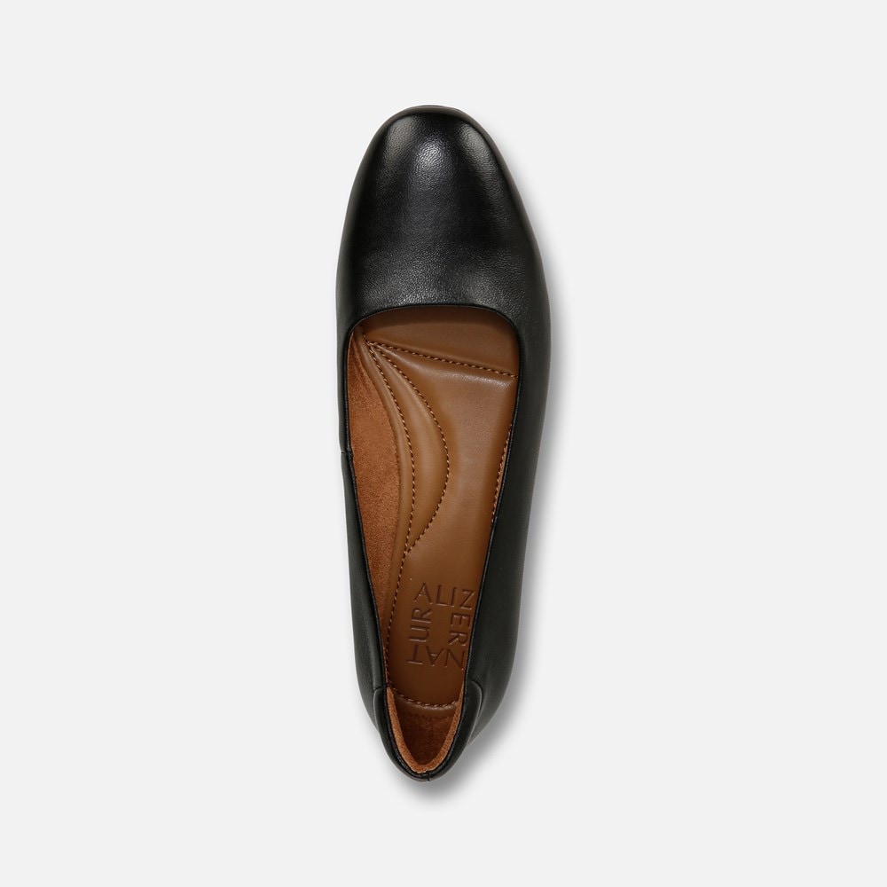 Naturalizer Kelly Ballet Flat - Black Leather Naturalizer Kelly Ballet Flat - Black Leather
