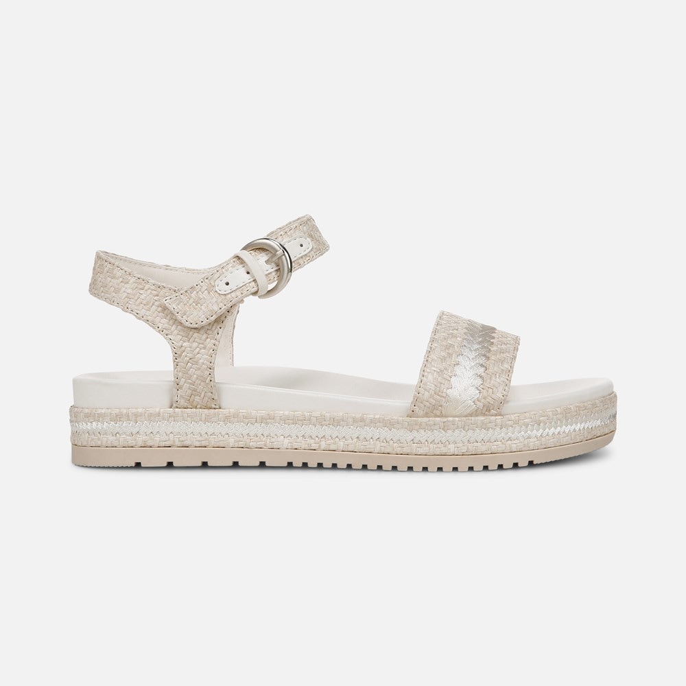 Naturalizer Neila Sandal - Eggshell Beige Raffia Naturalizer Neila Sandal - Eggshell Beige Raffia