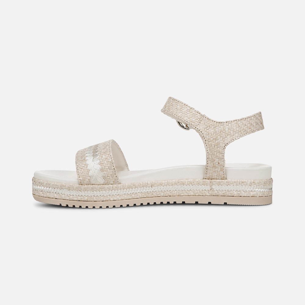Naturalizer Neila Sandal - Eggshell Beige Raffia Naturalizer Neila Sandal - Eggshell Beige Raffia