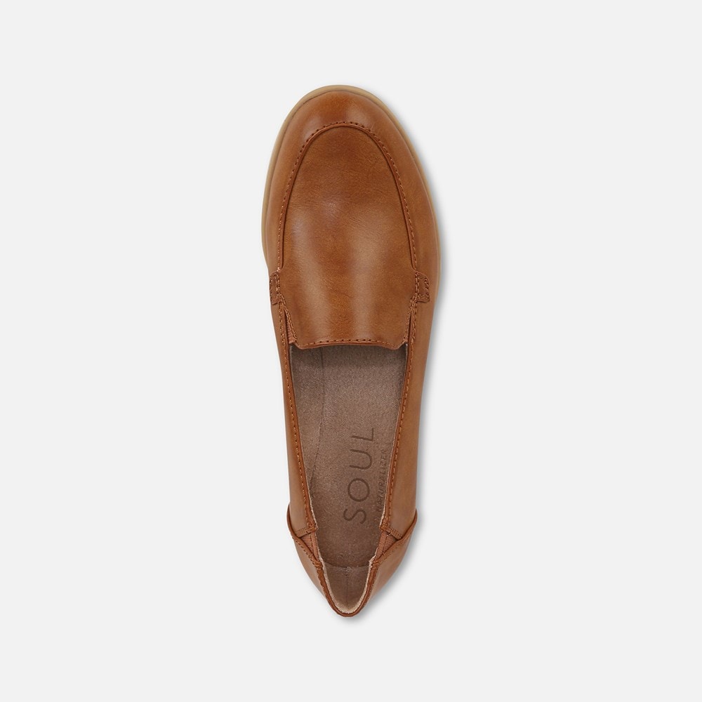 Naturalizer SOUL Idea Moc Loafer - Gingerbread Brown Faux Leather Naturalizer SOUL Idea Moc Loafer - Gingerbread Brown Faux Leather