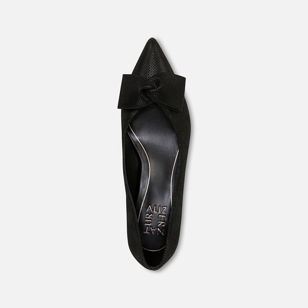 Naturalizer Mavis Bow Pump - Black Suede Naturalizer Mavis Bow Pump - Black Suede