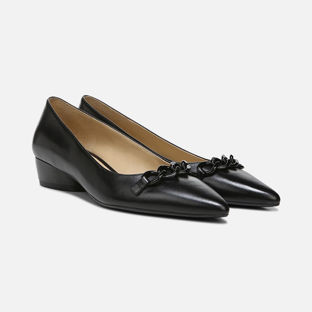 Naturalizer Becca Flat - Black Leather