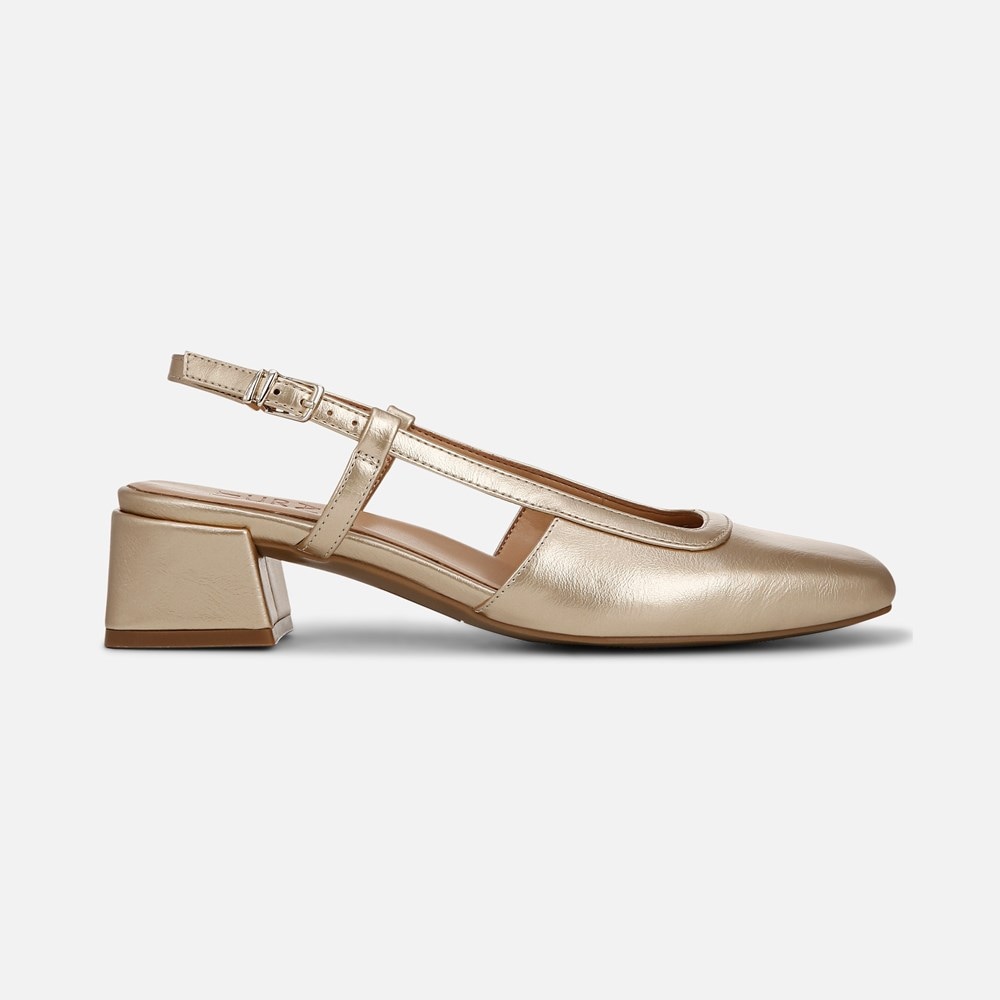 Naturalizer Harper Slingback - Gold Faux Leather
