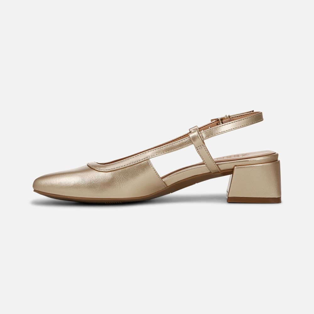 Naturalizer Harper Slingback - Gold Faux Leather
