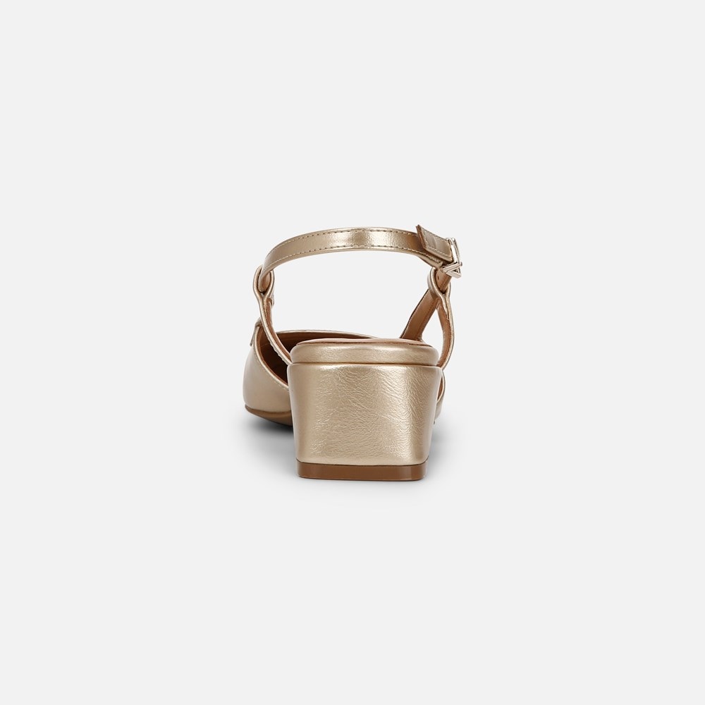 Naturalizer Harper Slingback - Gold Faux Leather