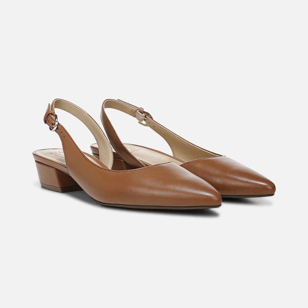 Naturalizer Banks Pointed Toe Flat - English Tea Leather Naturalizer Banks Pointed Toe Flat - English Tea Leather