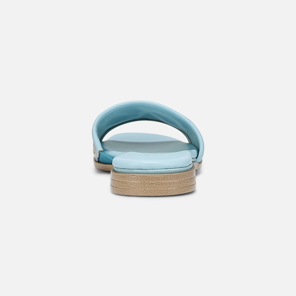Naturalizer Genevieve Slide Sandal - Angel Blue Woven Fabric Naturalizer Genevieve Slide Sandal - Angel Blue Woven Fabric