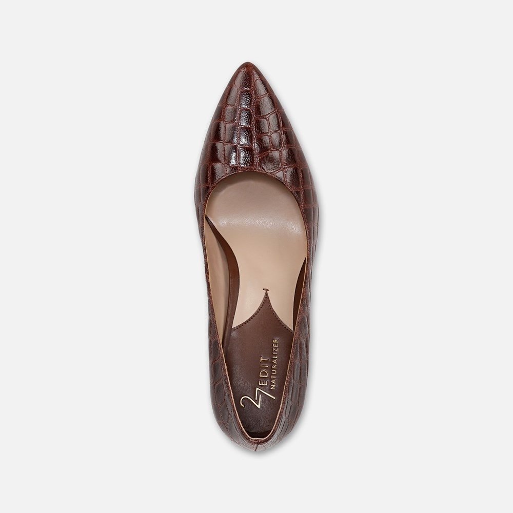 Naturalizer 27 EDIT Adele Pump - Cappuccino Brown Leather Naturalizer 27 EDIT Adele Pump - Cappuccino Brown Leather