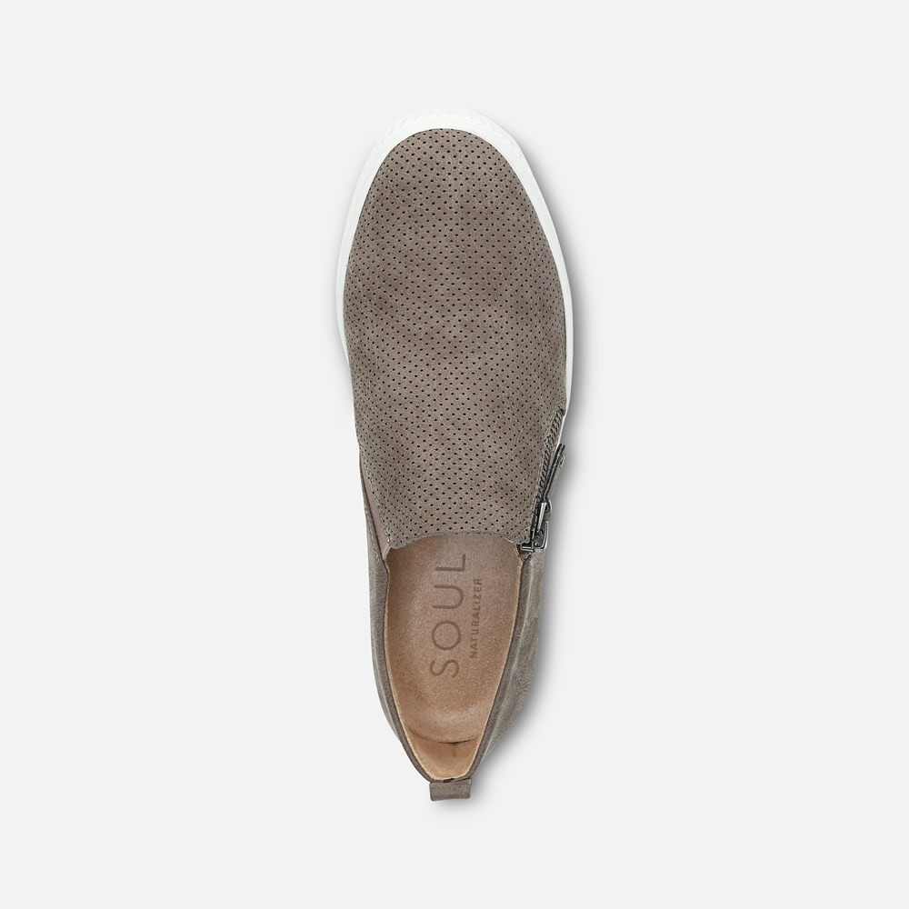 Naturalizer SOUL Turner Slip On Sneaker - Grey Synthetic Naturalizer SOUL Turner Slip On Sneaker - Grey Synthetic