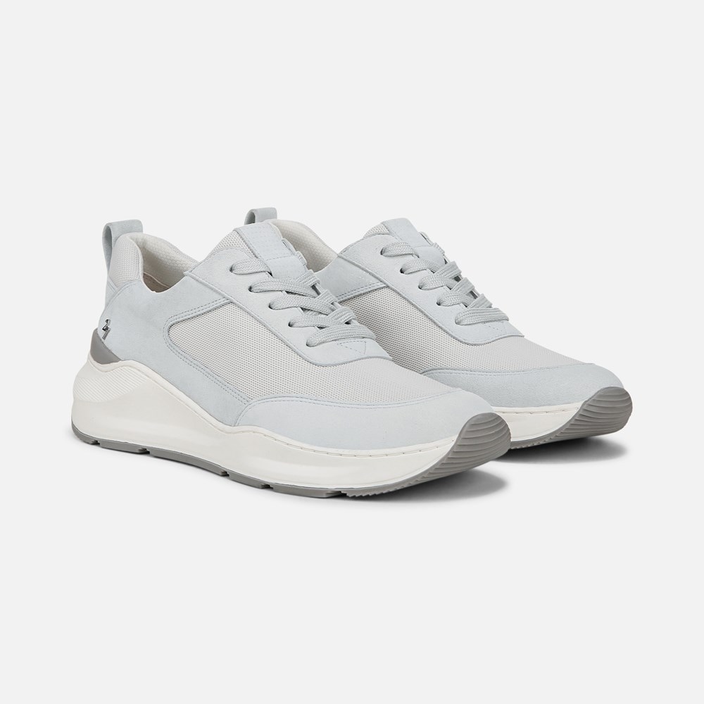 Naturalizer 27 EDIT Brooke Lace-up Sneaker - White / Grey Suede \u0026 Mesh