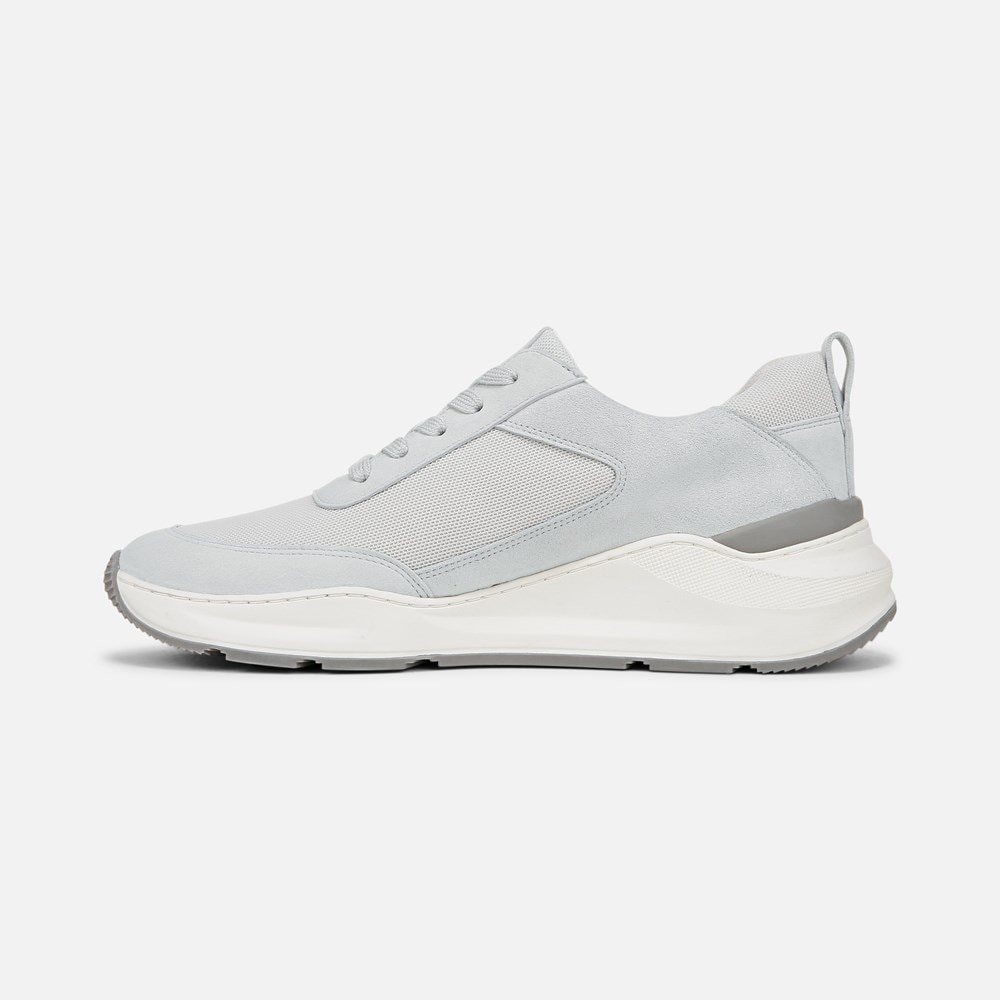 Naturalizer 27 EDIT Brooke Lace-up Sneaker - White / Grey Suede \\u0026 Mesh