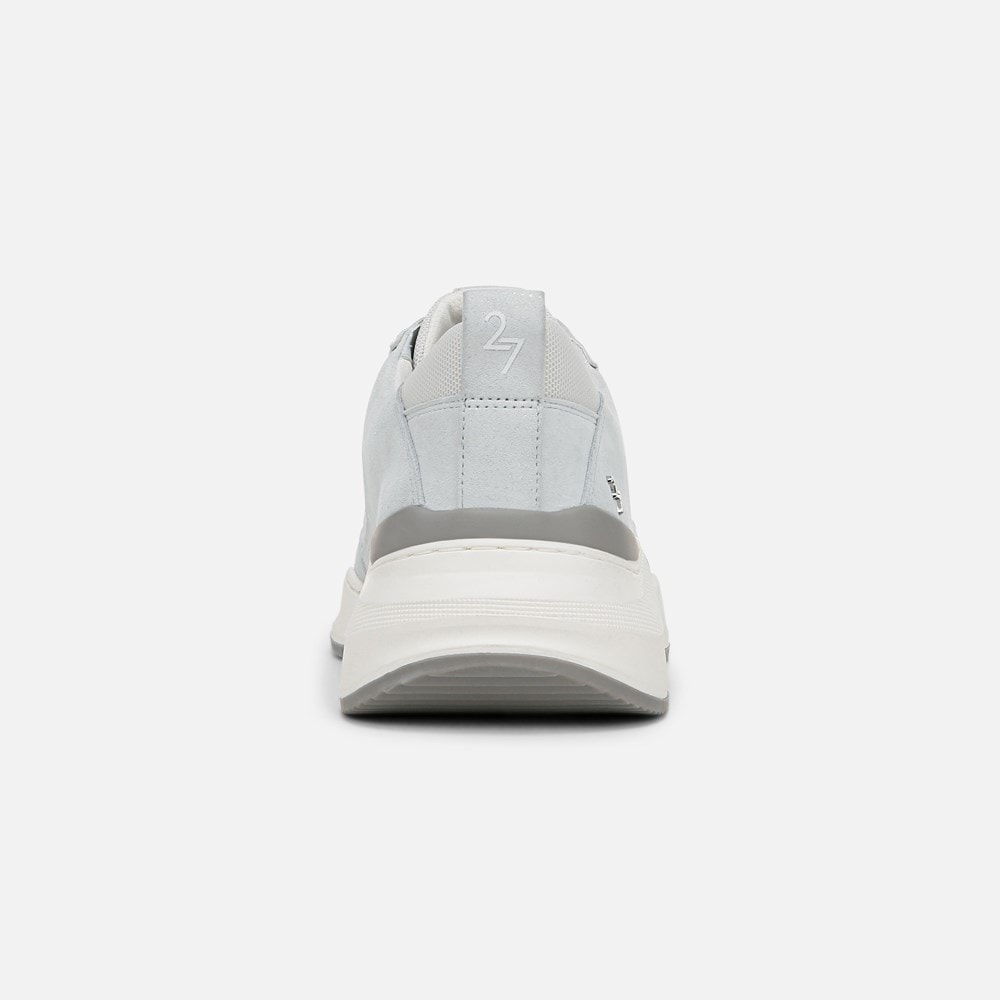 Naturalizer 27 EDIT Brooke Lace-up Sneaker - White / Grey Suede \\u0026 Mesh