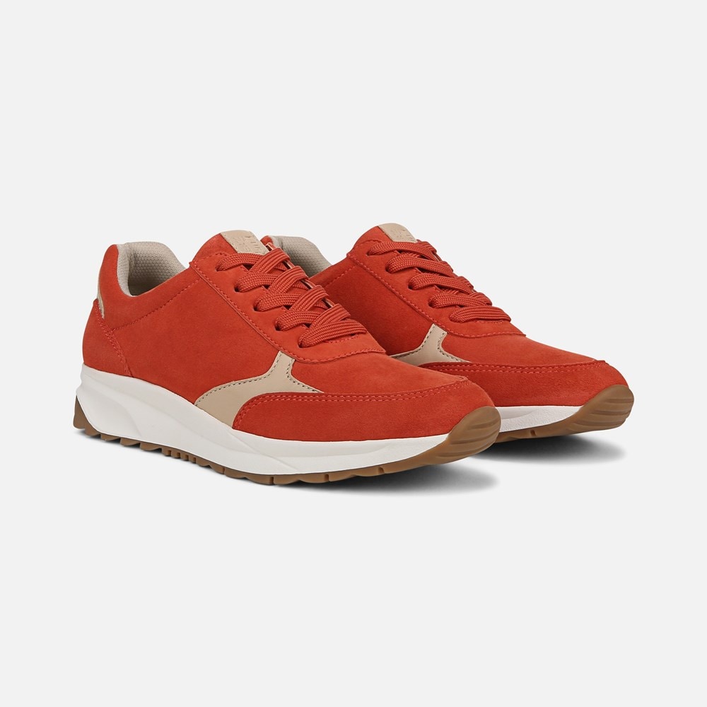 Naturalizer Shay Lace Up Sneaker - Pepper Red Leather