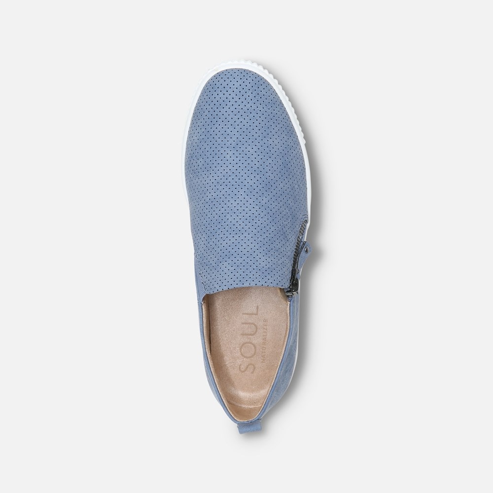 Naturalizer SOUL Turner Slip On Sneaker - Blue Synthetic Naturalizer SOUL Turner Slip On Sneaker - Blue Synthetic