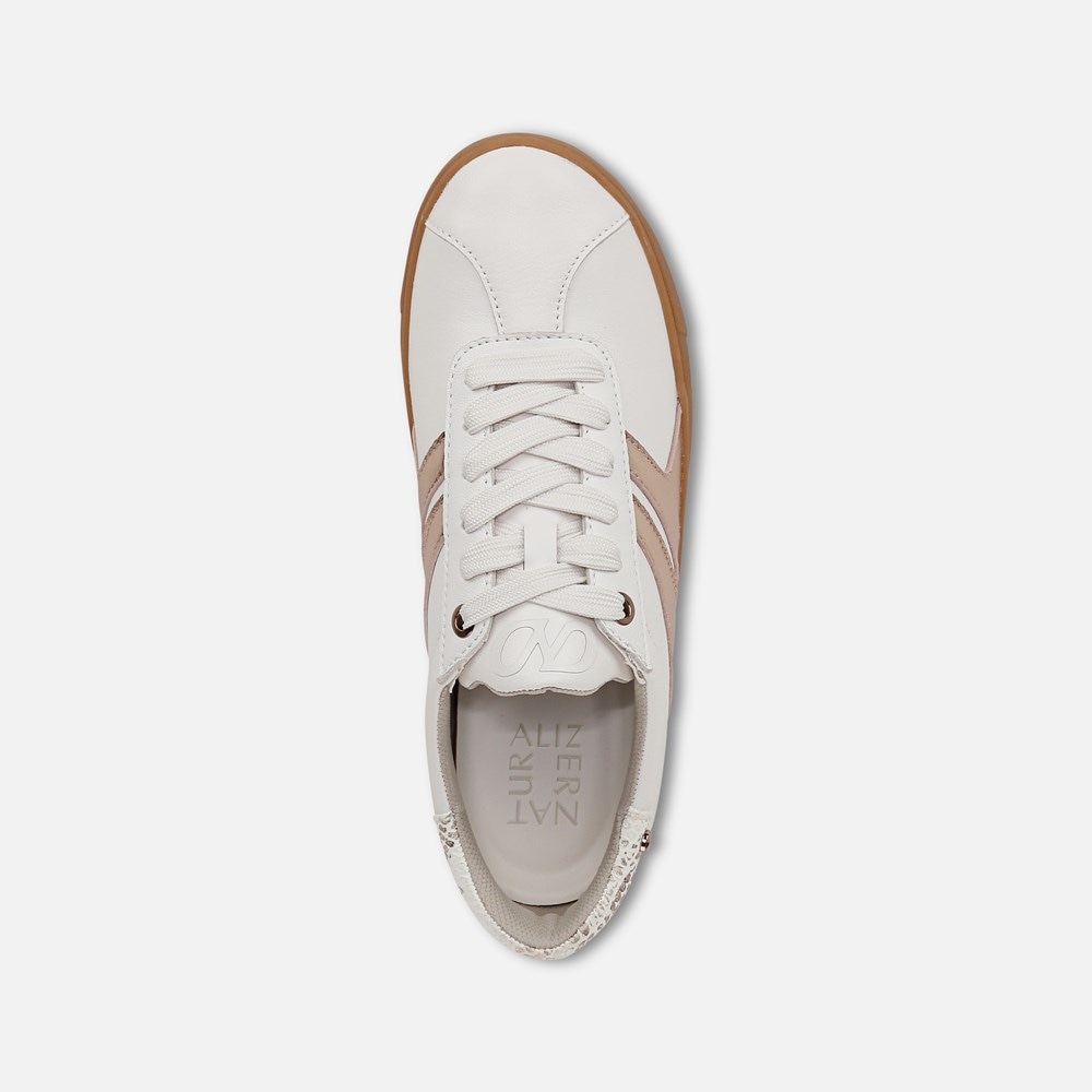 Naturalizer Medina Lace Up Sneaker - Warm White / Rose Gold Leather Naturalizer Medina Lace Up Sneaker - Warm White / Rose Gold Leather