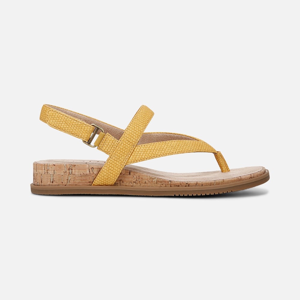 Naturalizer SOUL Carolyn Sandal - Yellow Faux Leather Naturalizer SOUL Carolyn Sandal - Yellow Faux Leather