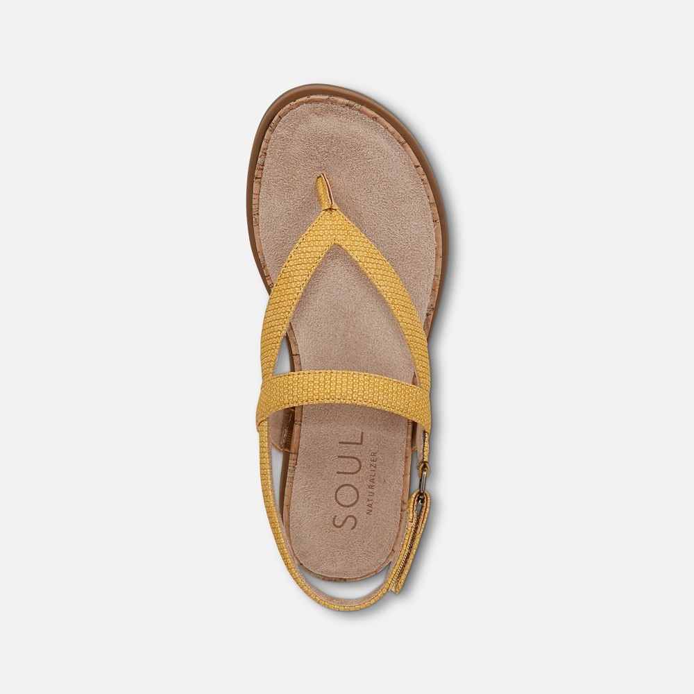 Naturalizer SOUL Carolyn Sandal - Yellow Faux Leather Naturalizer SOUL Carolyn Sandal - Yellow Faux Leather