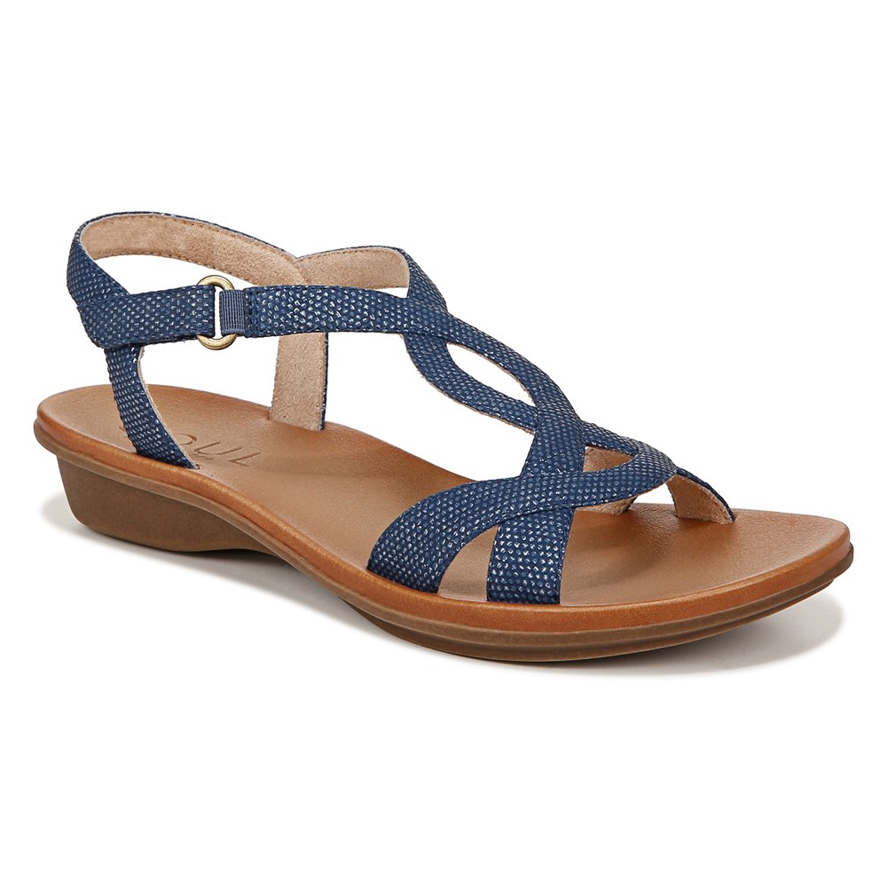 Naturalizer SOUL Solo Sandal - Blue Synthetic